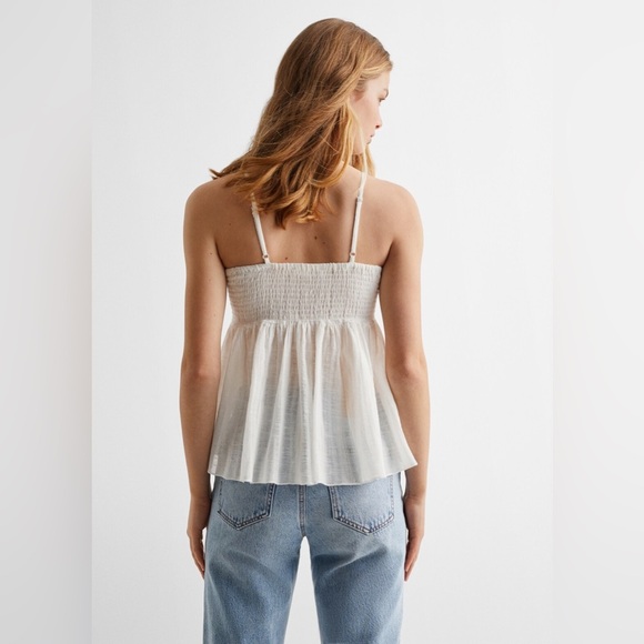 (T6) MANGO TOP DECORATIVE EMBROIDERY, 100% cotton chiffon fabric, size XS - Picture 9 of 15